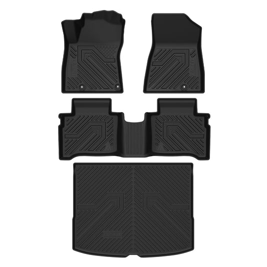 Fit for 2023-2026 Kia Niro Hybrid Floor Mats & Cargo Mat, Not Fit PHEV or EV, Fit Upper Position of the Dual Level Cargo Board