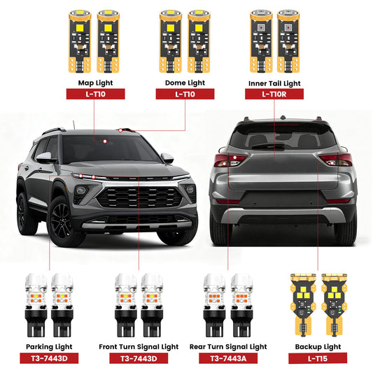 Fit for 2024-2026 Chevrolet Trailblazer LED Bulbs Upgrade | Tested and Verified