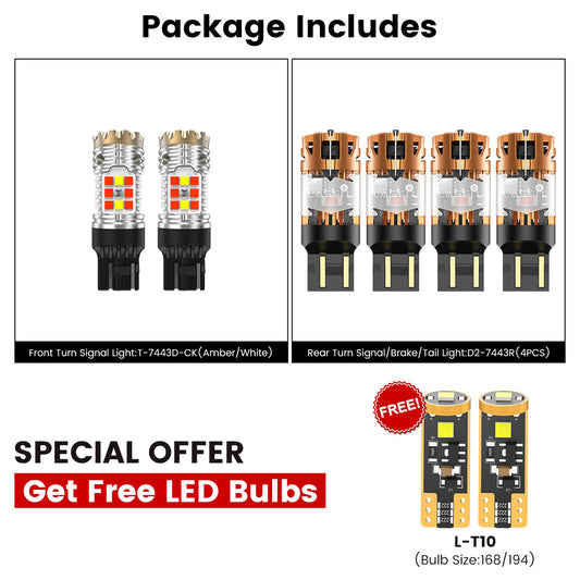 Fit for 2025-2027 Ram 1500 LED Turn Signal Bulbs