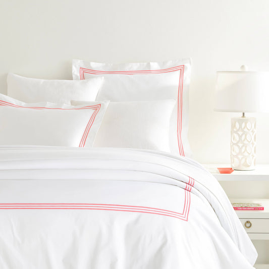 Trio Duvet Cover | Coral