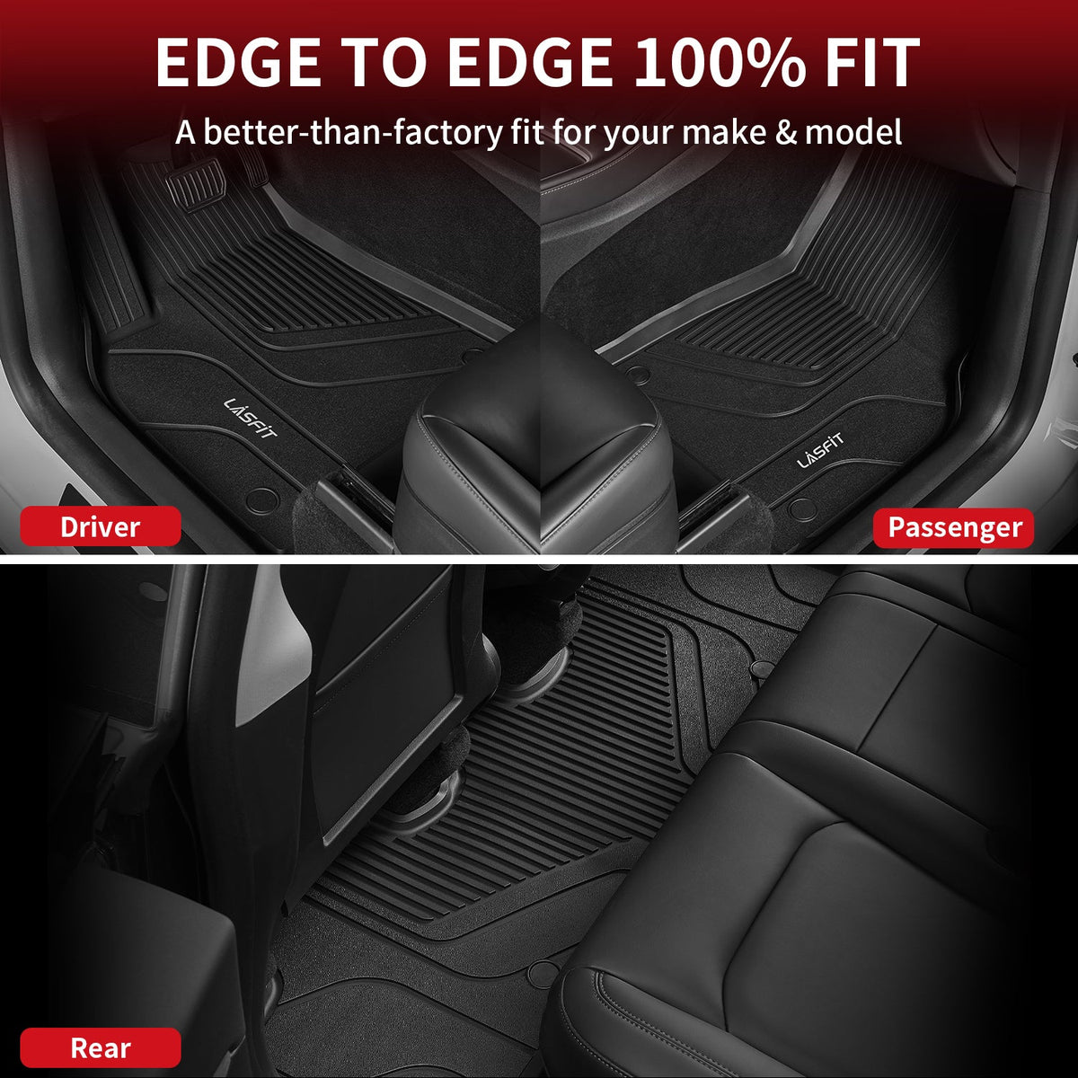 Fit for 2020-2025 Tesla Model Y Custom TPE Floor Mats or Cargo Mat