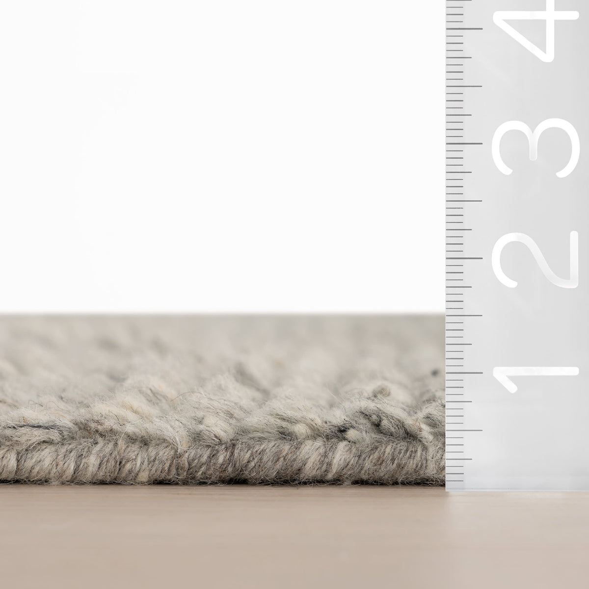 Duna Hand Knotted Wool Rug | Grey
