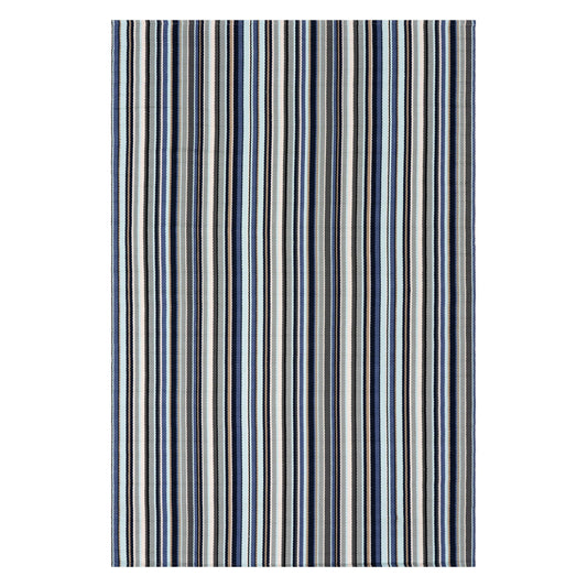 Westbrook Stripe Handwoven Indoor/Outdoor Rug | Blue