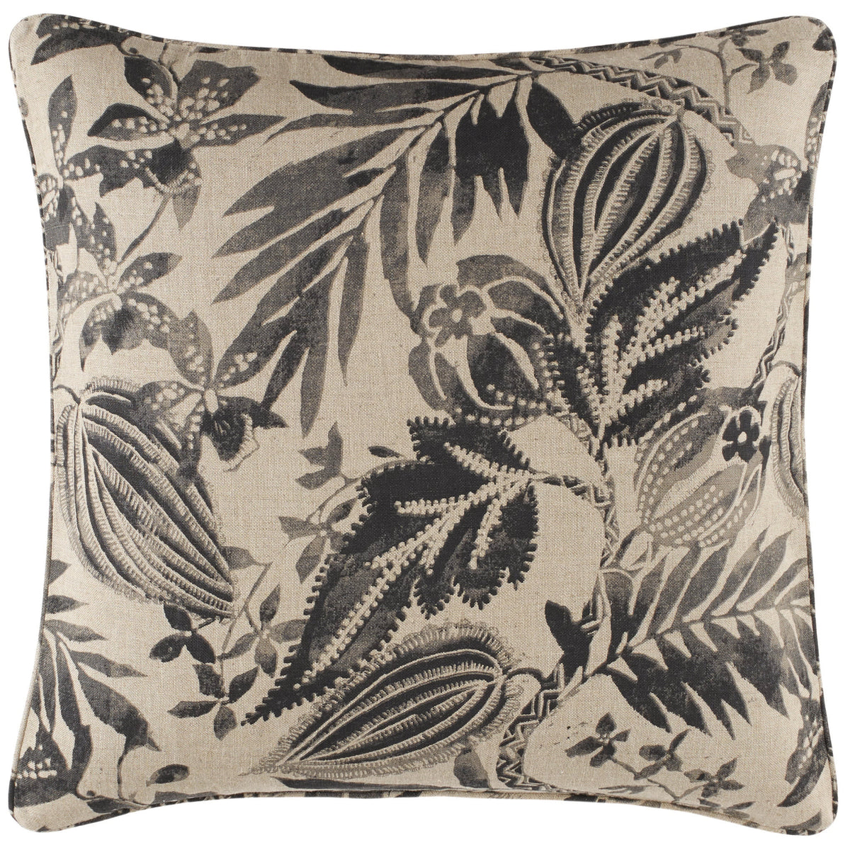 Antigua Linen Sham | Black