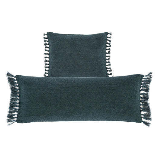 Evelyn Linen Decorative Pillow Cover | Everglade