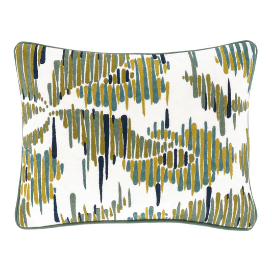 Boogie Board Embroidered Decorative Pillow Cover | Blue