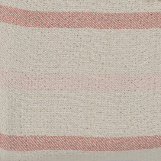 Lowen Stripe Blanket Swatch | Rose Quartz