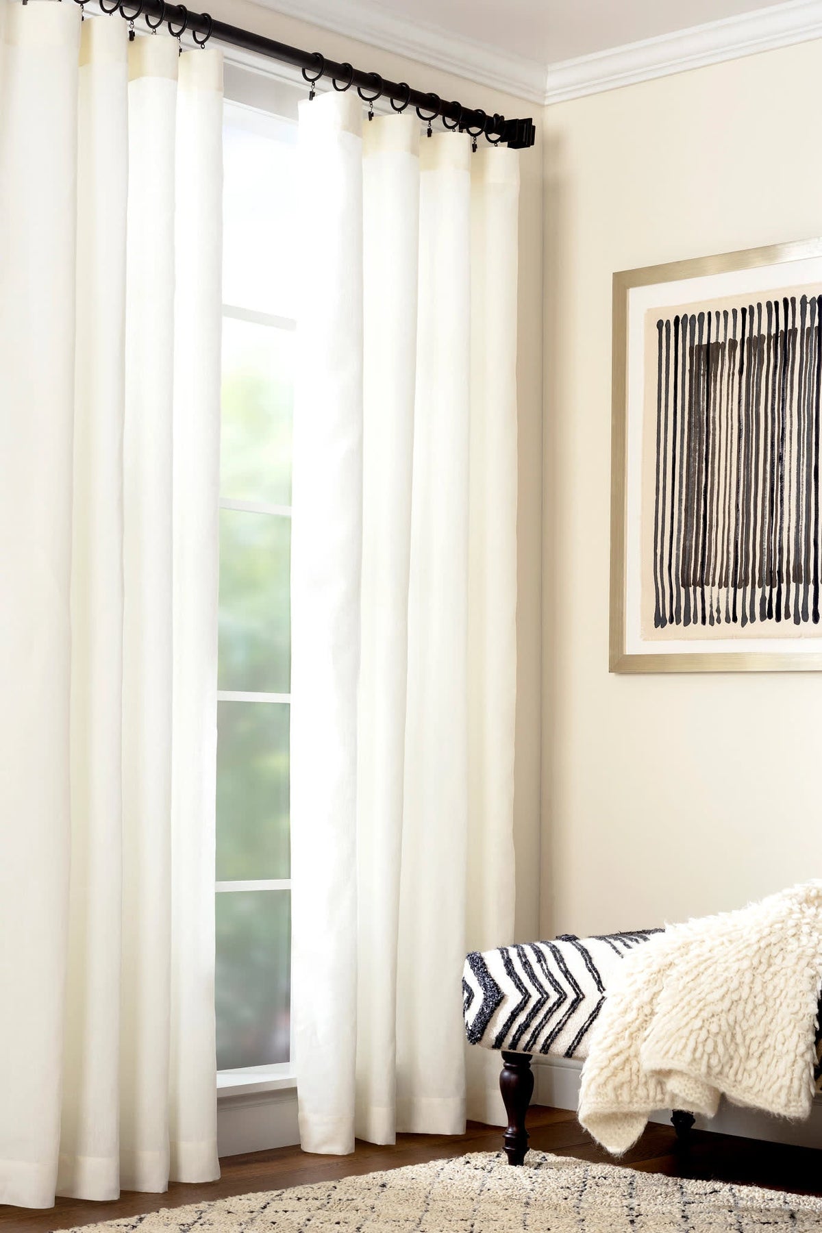 Lush Linen Curtain Panel | Ivory