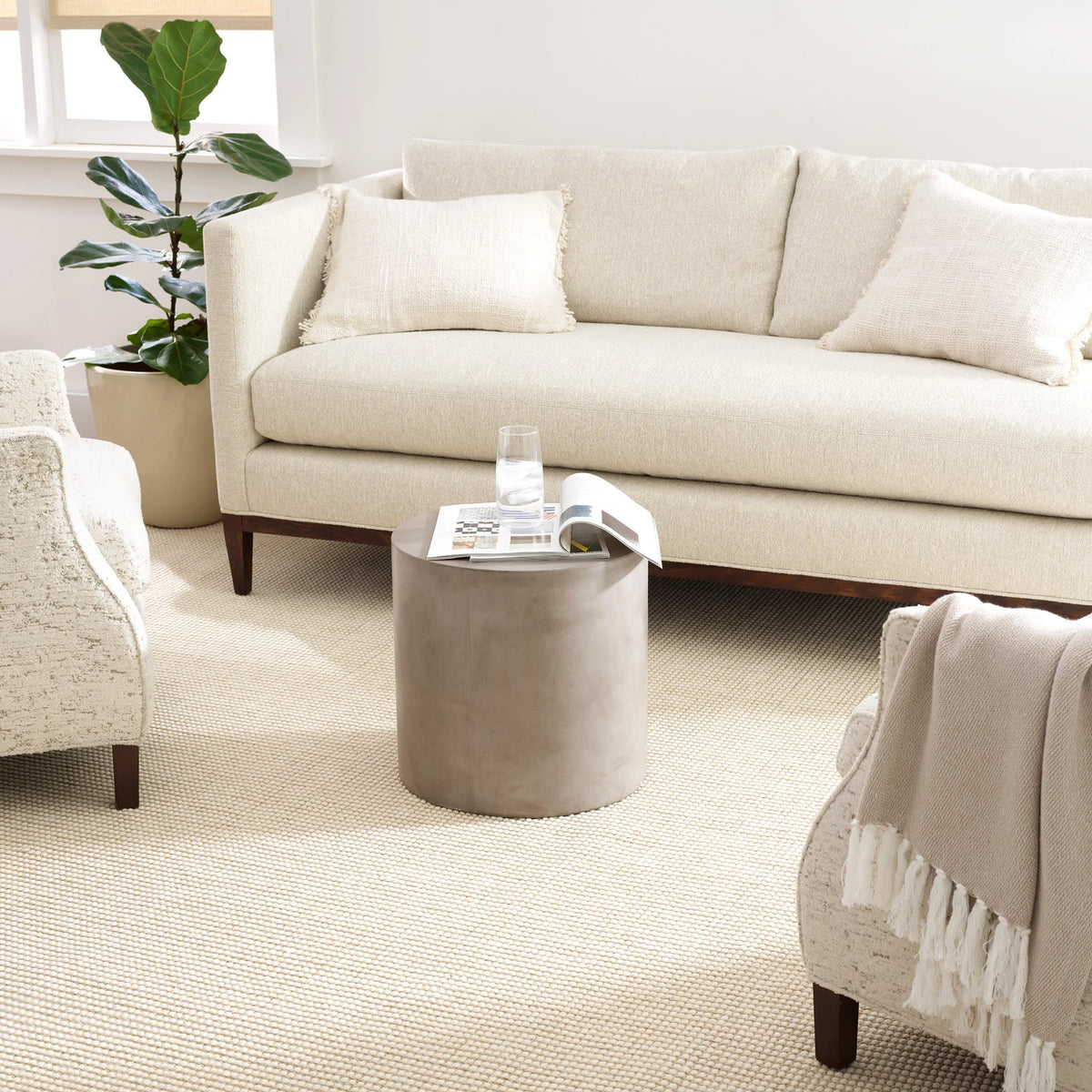 Pixel Woven Sisalwool Rug | Wheat