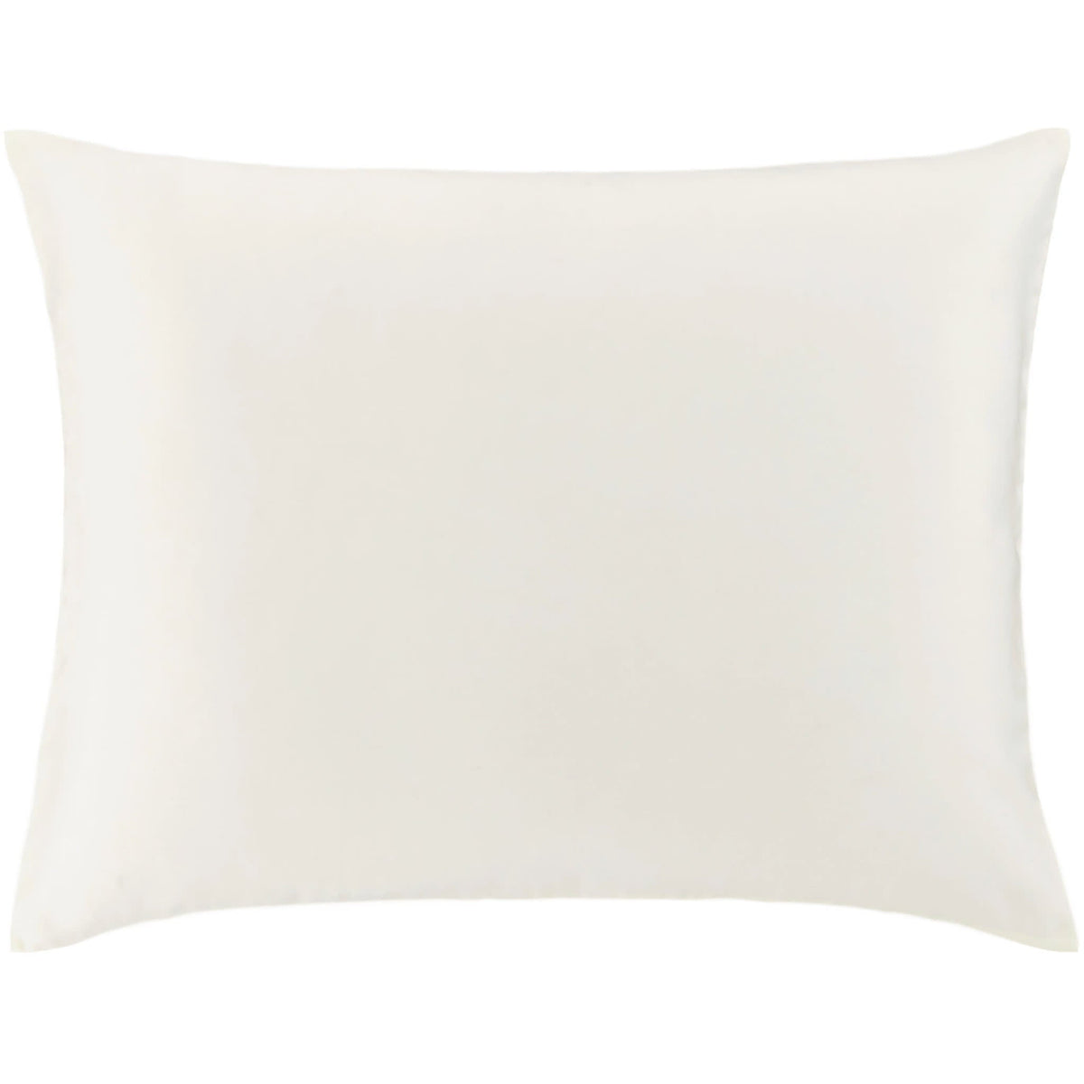 Silken Solid Sham | Ivory