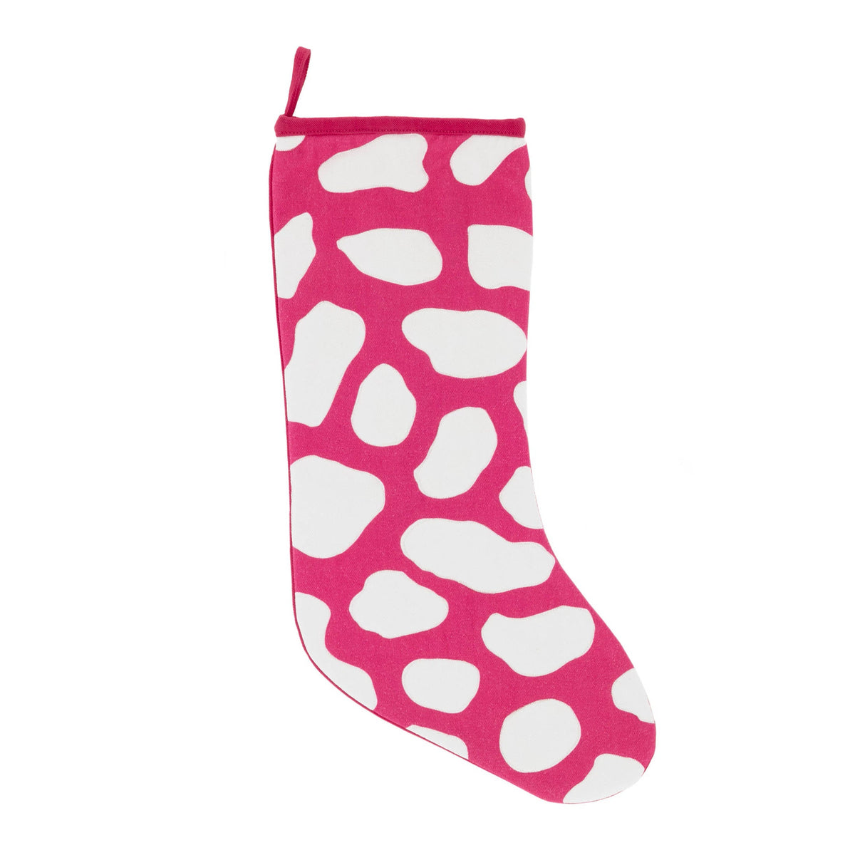 Pebbles Quilted Stocking | Fuchsia