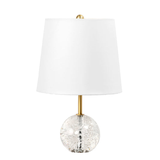 17-inch Crystal Ball Table Lamp | Clear