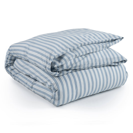 Simons Stripe Duvet Cover | French Blue