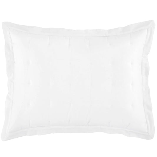 Cozy Cotton Puff Sham | White