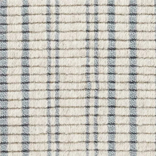 Warren Ticking Woven Wool Custom Rug Swatch | Slate