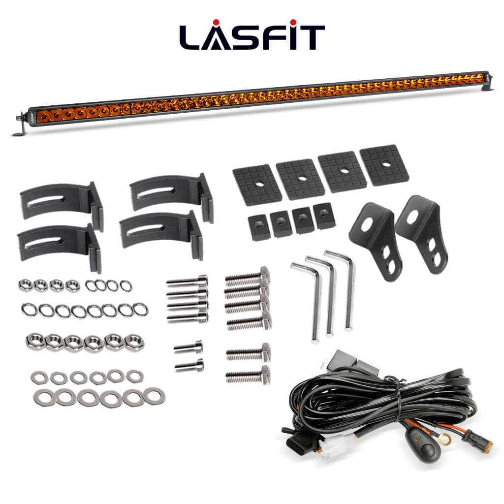 52" Light Bar Hood Mount Kit For 2018-2026 Jeep Wrangler JL Gladiator JT | LASFIT