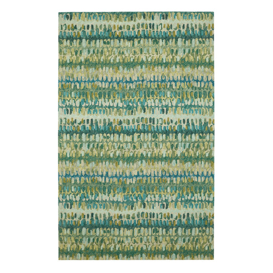 Paint Chip Hand Micro Hooked Wool Rug | Moss