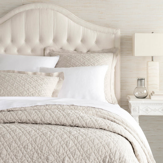Washed Linen Quilt | Natural