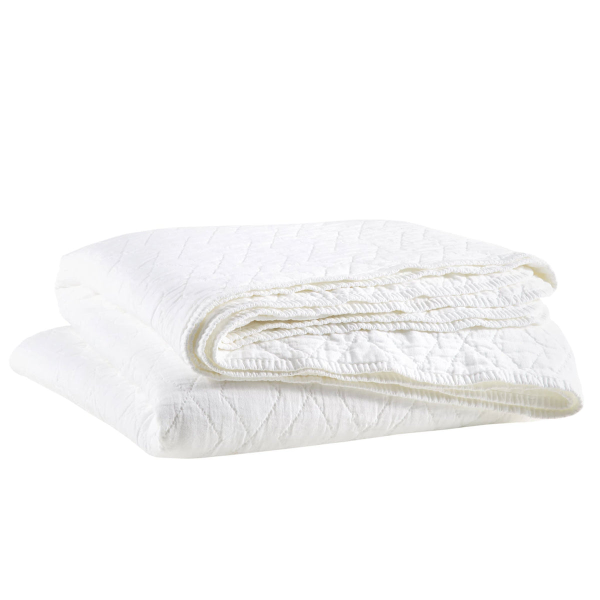 Birdie Quilted Coverlet | White