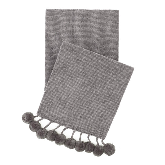 Bauble Chenille Throw | Grey