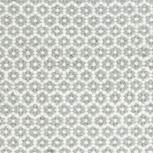 Honeycomb Handwoven Wool Rug Swatch | French Blue/Ivory