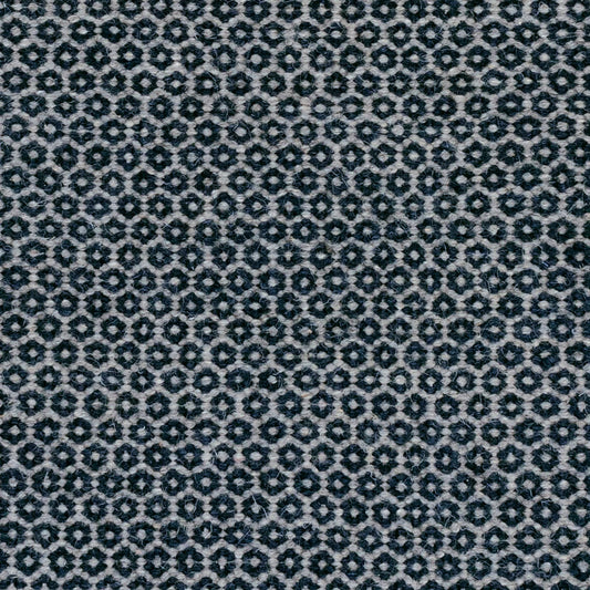 Honeycomb Handwoven Wool Rug Swatch | Indigo/Grey