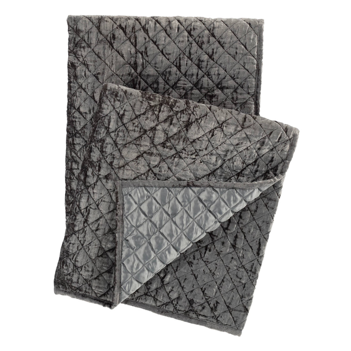 Patina Velvet Throw | Grey