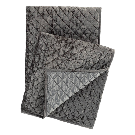 Patina Velvet Throw | Grey