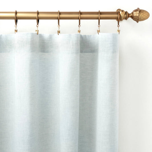 Lush Linen Curtain Panel | Sky