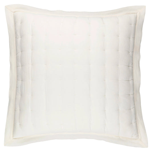 Lush Linen Puff Sham | Ivory