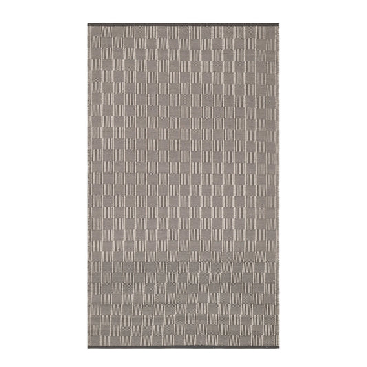 Squares Handwoven Indoor/Outdoor Rug | Grey