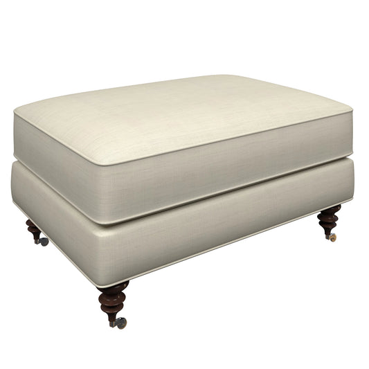 Norfolk Ottoman | Estate Linen Pearl Grey
