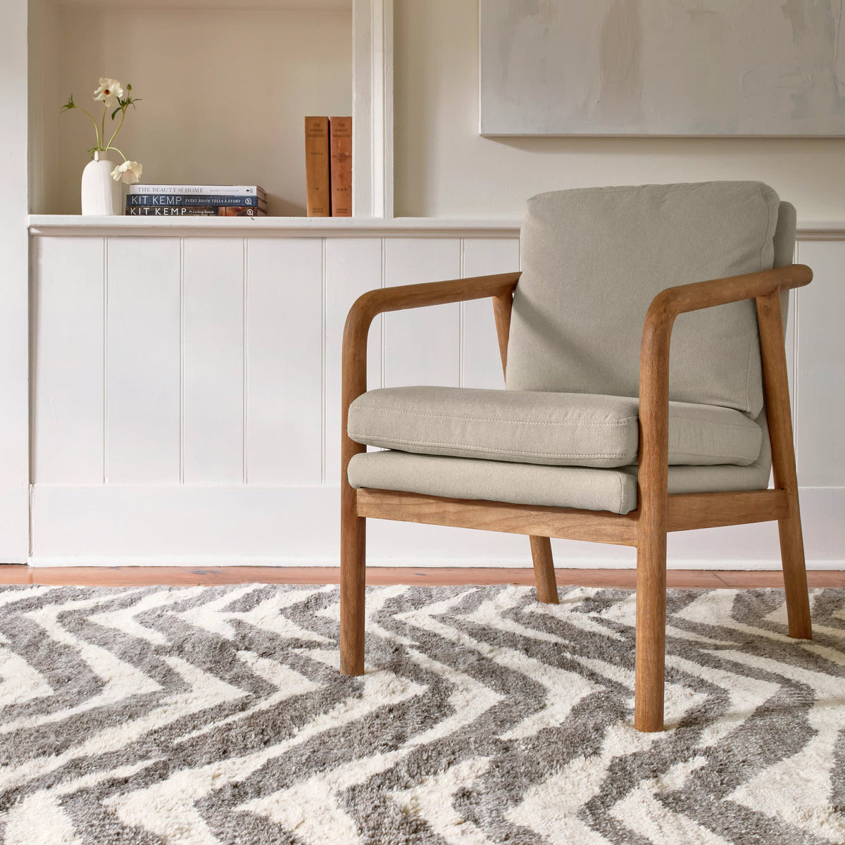 Farah Hand Knotted Wool Rug | Grey