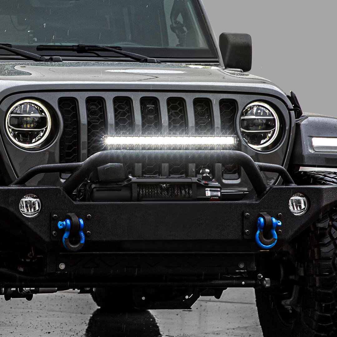 22 Inch Off-Road LED Light Bars Bumper Grille Combo Flood Spot Single Row - LASFIT