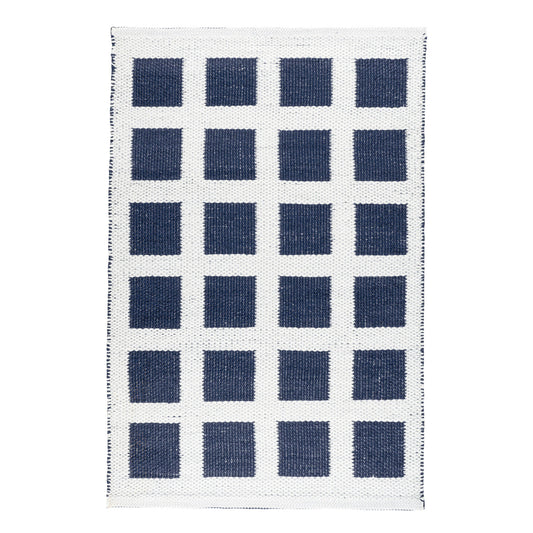 Titto Handwoven Indoor/Outdoor Rug | Navy
