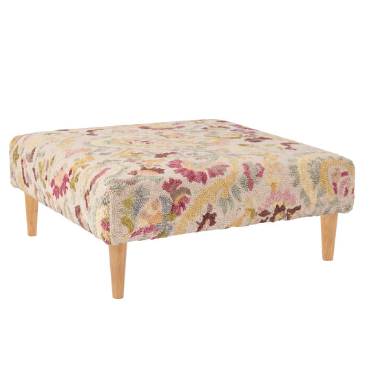 Ines Rug Ottoman | Multi