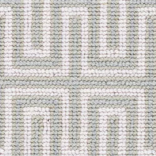 Maze Woven Wool Custom Rug Swatch | Pale Blue