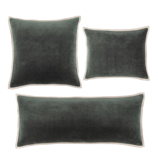 Gehry Velvet/Linen Decorative Pillow Cover | Everglade