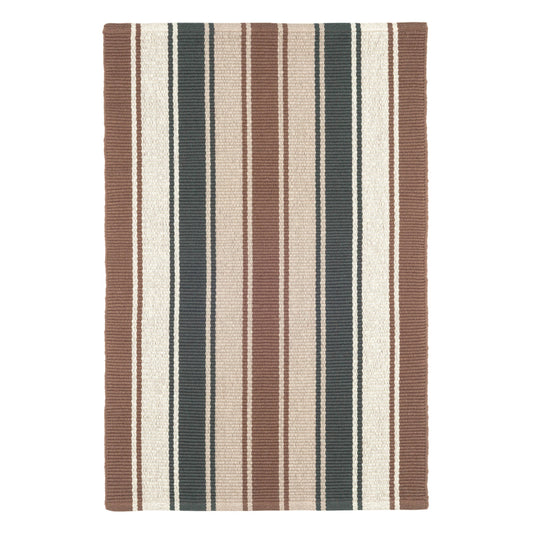 Elliot Handwoven Cotton Rug | Brown