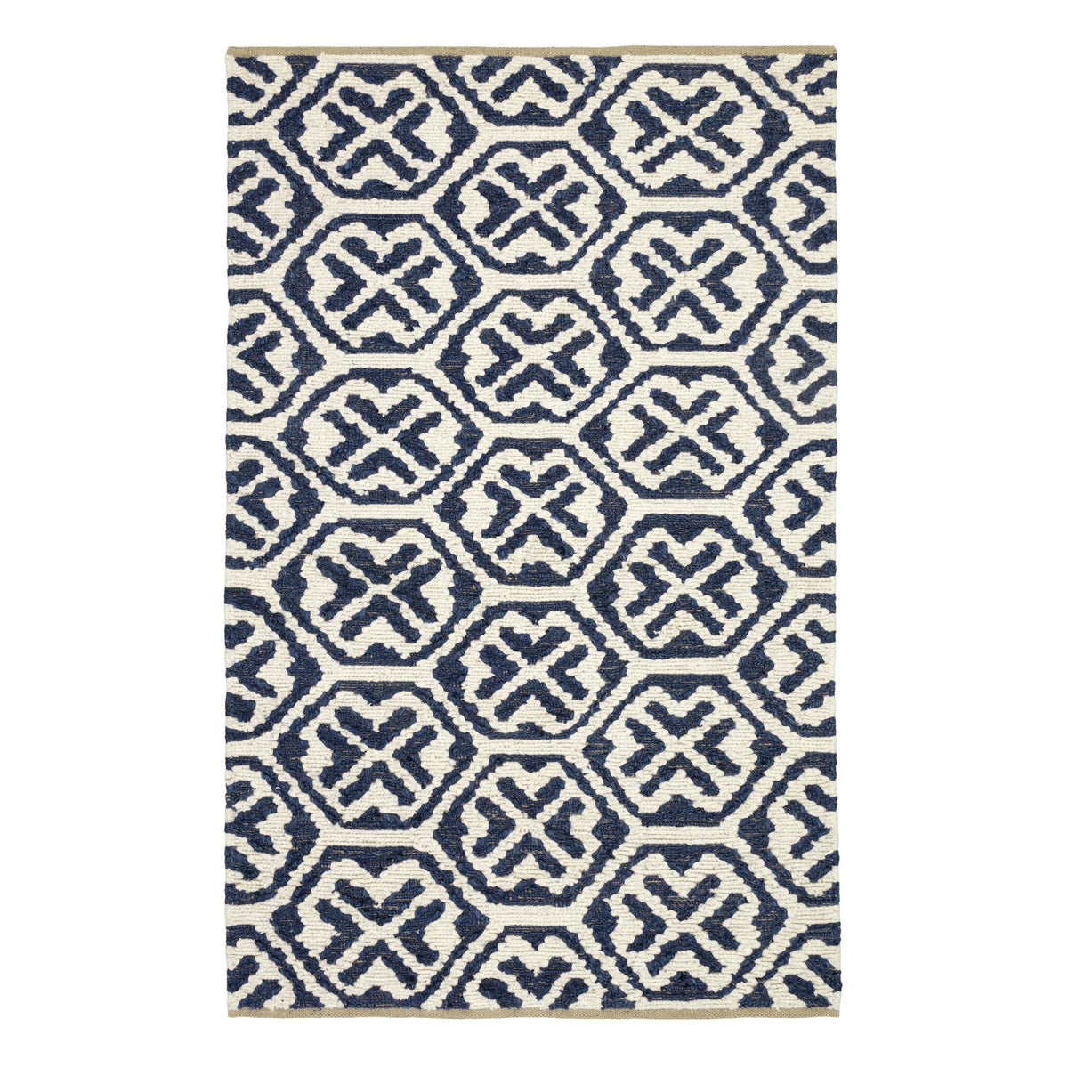 Magnolia Handwoven Jute Rug | Blue