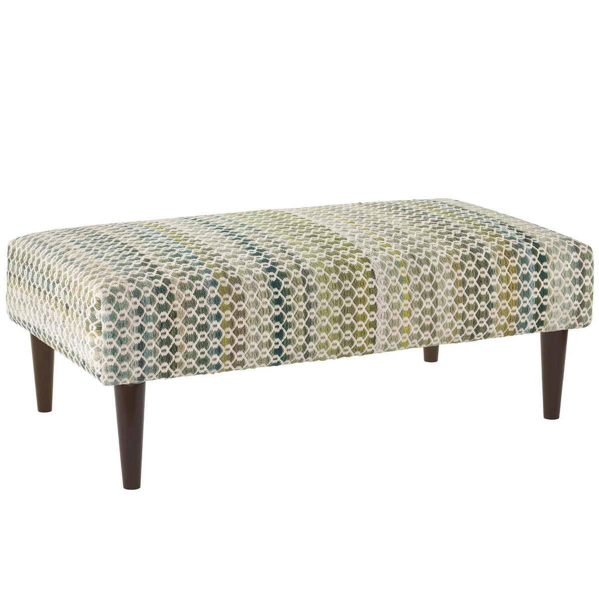 Poppy Rug Ottoman | Moss