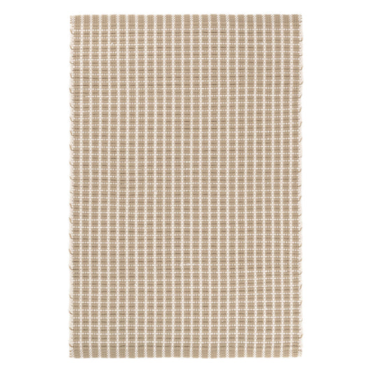 Gridiron Handwoven Indoor/Outdoor Rug | Wheat