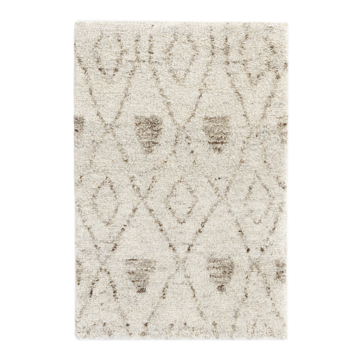 Masinissa Hand Knotted Wool Rug | Natural
