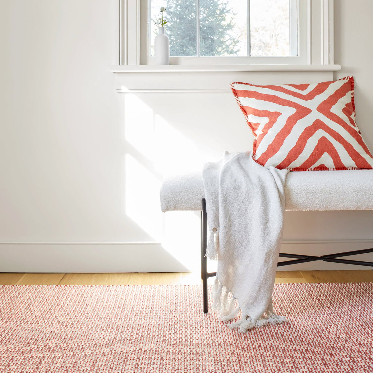 Impy Linen Decorative Pillow Cover | Paprika