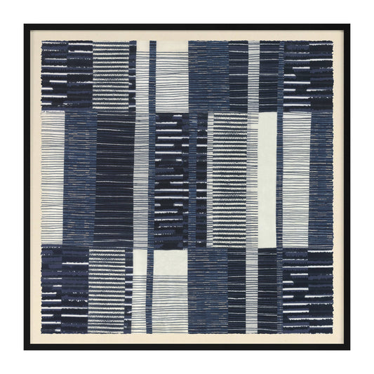 Patchwork Wall Art | Indigo