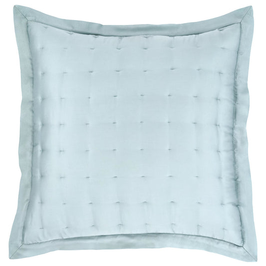 Silken Solid Puff Sham | Robin's Egg Blue