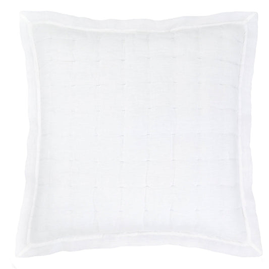Lush Linen Puff Sham | White