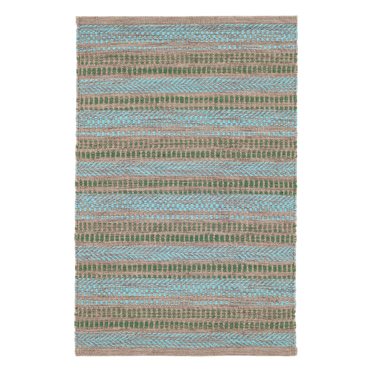 Sooner Than Later Handwoven Indoor/Outdoor Rug | Aqua