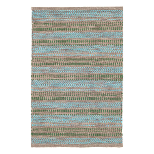 Sooner Than Later Handwoven Indoor/Outdoor Rug | Aqua