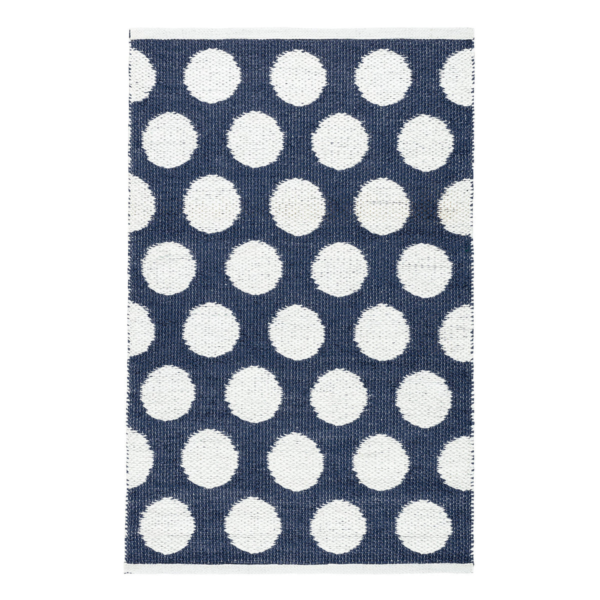 Dot Handwoven Indoor/Outdoor Rug | Navy